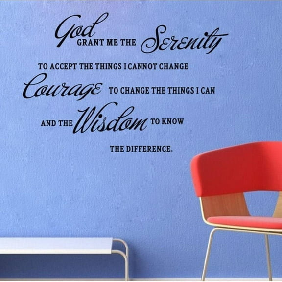 Grant ME The Serenity Prayer Bible Art Quote Vinyl Wall Stickers Decal Décor