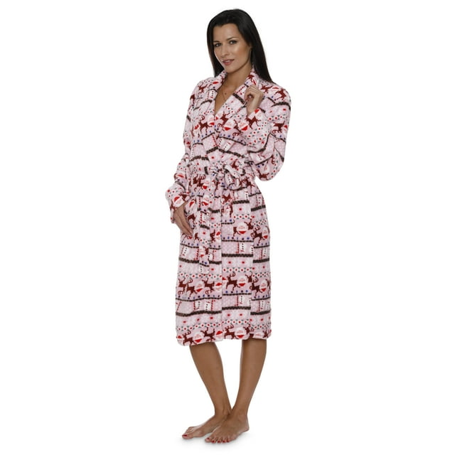 Intimo Ensemble de Robes de Famille Peignoir de Bain en Peluche pour Adultes et Enfants