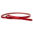 thumbnail image 3 of Cinturón de flaco de moda cinturo delgada cinturo de vintage Accesorios ajustables Cinturón de de material cuero para damas Rojo, 3 of 6