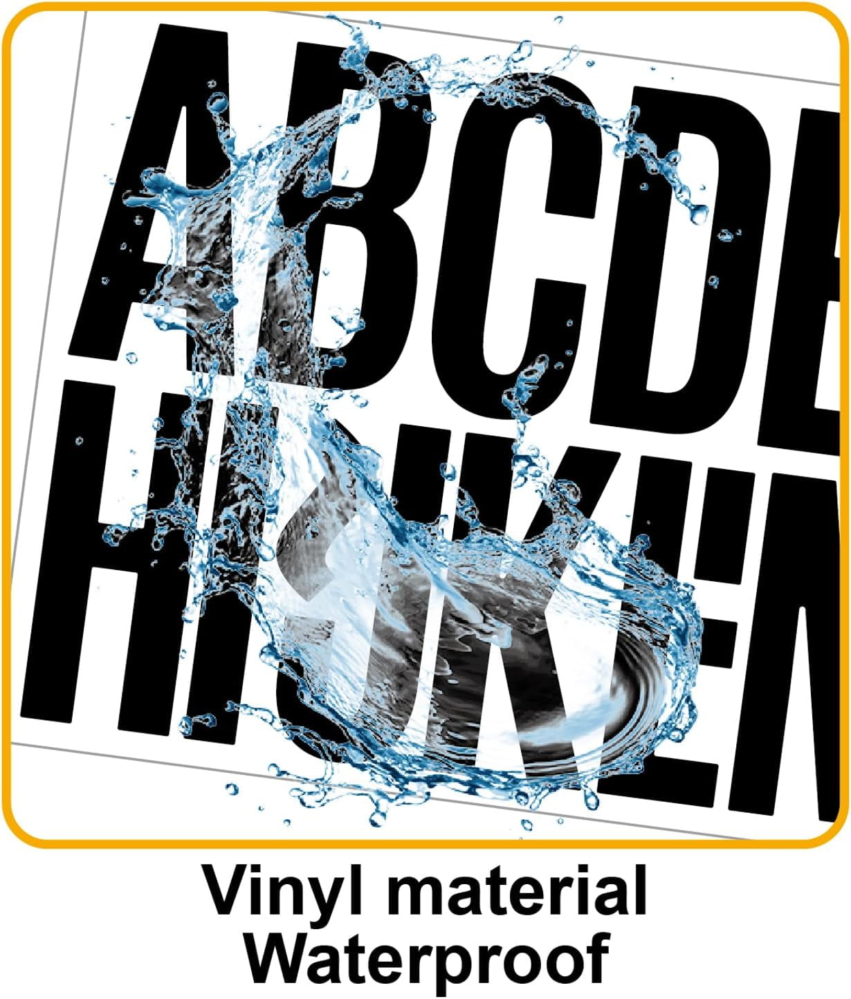 552 Pcs 3 Inch Waterproof Letter Stickers - Self-Adhesive Vinyl with 32 Sheets of Alphabet, Numbers & Symbols for Mailbox, Door, Window, Address, Business Signs, Vehicles & More (Black)