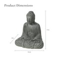 thumbnail image 2 of LuxenHome Buddha Statue Outdoor and Indoor, 17" Fiber Stone Meditating Buddha Garden Statues Outdoor, Zen Sculptures, Outdoor Statues for Garden, Patio, Backyard Deck, 2 of 7
