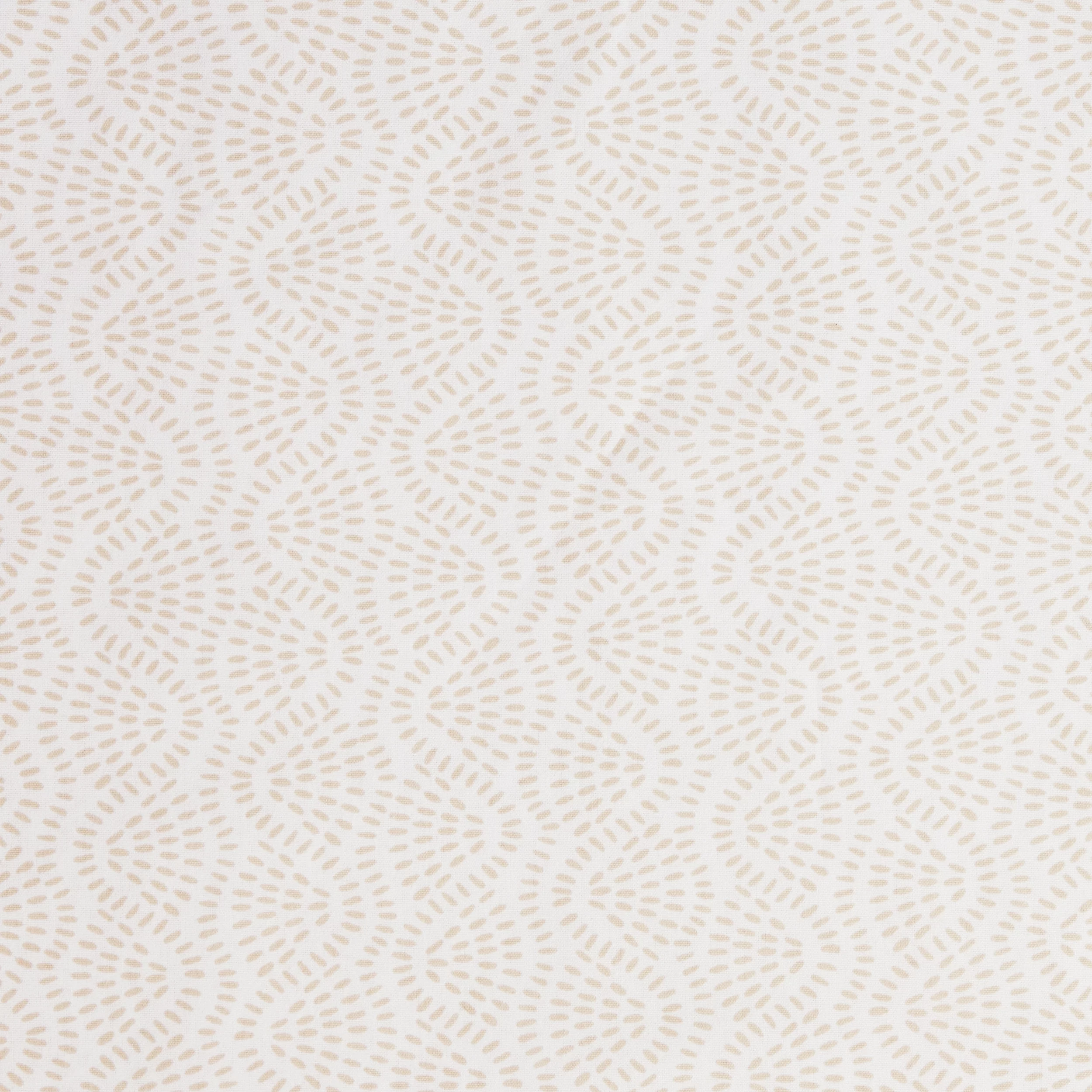 Mainstays Easy Care 2-Piece 300 Thread Count Cotton Blend Percale King Pillowcase Set, Papyrus Beige Geo