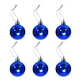 thumbnail image 2 of Hvmvliv Christmas Tree Ornaments (6pcs-8cm) Christmas Ball Ornaments Plastic Shatterproof Christmas Decorations Xmas Tree Wedding Party Decorations Blue, 2 of 2