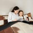 thumbnail image 5 of Homewish Retro Patchwork Cowhide 7 Pieces Bedding Comforter Set,Rustic Cattle Hide Full Bedding Set,Brown Beige Fitted Sheet Flat Sheet For Kids,Super Cozy Room Decor Reversible, 5 of 9