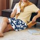 thumbnail image 5 of Balery Shark Pantalones cortos de pijama de punto de algodón para hombre con cinturilla y bolsillos-3X-Large, 5 of 6