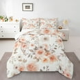 thumbnail image 3 of Manfei Retro Flower Full Size Comforter Sets,Rustic Floral Bedding Comforter Set,Pink White Bedding Sets For Men Women,Ultra Soft Home Decor Reversible,3pcs, 3 of 9