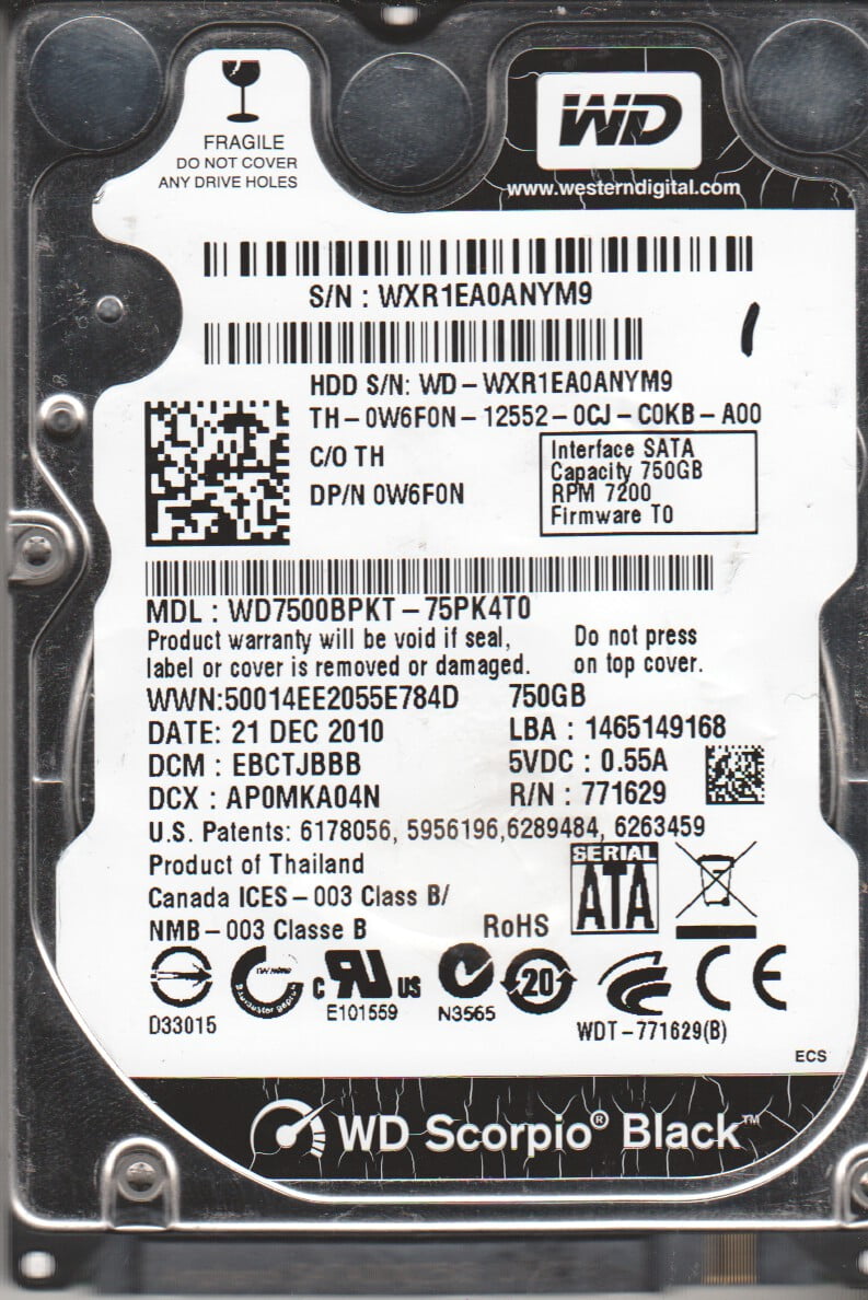 WDC WD7500BPKT-75PK4T0 DRIVERS FOR WINDOWS VISTA WDC WD7500BPKT-75PK4T0 TREIBER