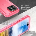 thumbnail image 5 of SPORTLINK Waterproof Case for iPhone 14 Pro Full Body Sealed Shockproof Dustproof Phone Screen Protector Cover 6.1 inch - Frosted Pink, 5 of 7