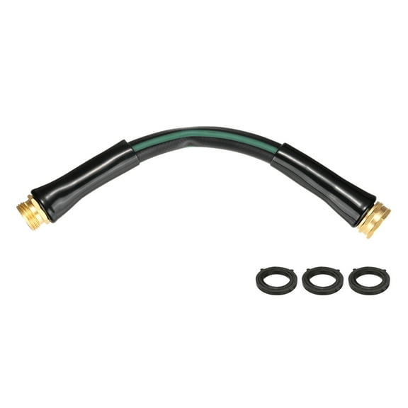 Uxcell Garden Hose 5/8 Inch x 1 FT, Flexibleer Hose, Hose with Male to Female Fittings