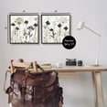 thumbnail image 3 of Stupell Industries Neutral Flower Hues Rustic Boho Botanical & Floral Painting Black Framed Art Print Wall Art, Set of 2, 3 of 5