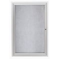 thumbnail image 2 of Aarco Products ODCC4872-3RIG 3-Door Illuminated Outdoor Enclosed Bulletin Board - Green, 2 of 3
