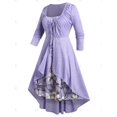 thumbnail image 2 of Conjunto de Talla Extra de Tirante Fino con Nudo Delantero Rosegal Vestidos casuales de talla grande, 2 of 5