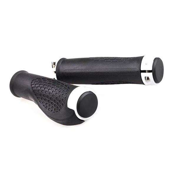 Soidarity 1 par de empuñaduras de manillar de bicicleta de montaña de 13cm, empuñaduras de goma antideslizantes para bicicleta, bloqueo de bicicleta Ciclismo blanco Soidarity CP0500-01