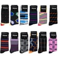 thumbnail image 3 of Gelante 12 Pairs Men's Cotton Fashion Casual Crew Dress Socks-Funky Pack, 3 of 3