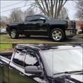 thumbnail image 2 of POSSBAY Fit Silverado Sierra 1500 Double Cab 2014-2018 Window Deflectors Sun Visor, 2 of 8