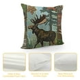 thumbnail image 4 of Qinduosi Retro Brown Forest Decorative Throw Pillow Cover Home Living Room Bed Sofa Car SquarInches, 4 of 5