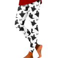 thumbnail image 2 of Hkoxplj Halloween Leggings for Women Soft Cotton Blend Printed Pants Stretch High Waist Ghost Bat Pattern Casual Workout Leggings Festival Party Tights All Season Comfortable Athletic Pants, 2 of 6