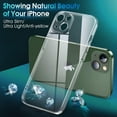 thumbnail image 2 of Crystal Clear Case for iPhone 13 Mini, [Not Yellowing] [Camera Protection] [Military Grade Drop Tested] Transparent Shockproof Protective Phone Case Soft Silicone Slim Cover, 5.4", Transparent, 2 of 9