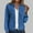 Blue, variant on Zip Up Hoodie Sevevn Women's Waffle Hoodies Sweatshirt Long Sleeve Drawstring Pockets Casual Zipper Jacket