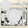thumbnail image 3 of Ambesonne Black White Place Mats Set of 4, American Soccer Dot, Standard Size, Black White, 3 of 6