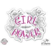 Girl Power - 3" Vinyl Sticker - For Car Laptop I-Pad Phone Helmet Hard Hat - Waterproof Decal