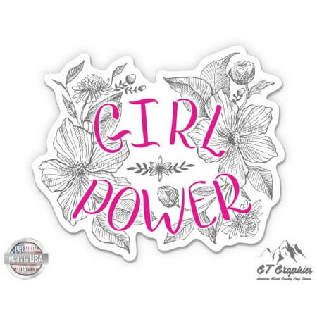 Girl Power - 3" Vinyl Sticker - For Car Laptop I-Pad Phone Helmet Hard Hat - Waterproof Decal