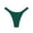 Green, variant on High Waist Bikini Swim Bottoms for Adjustable Side Ties Double Solid Color Coverage Swimwear Woman Panties Pack M