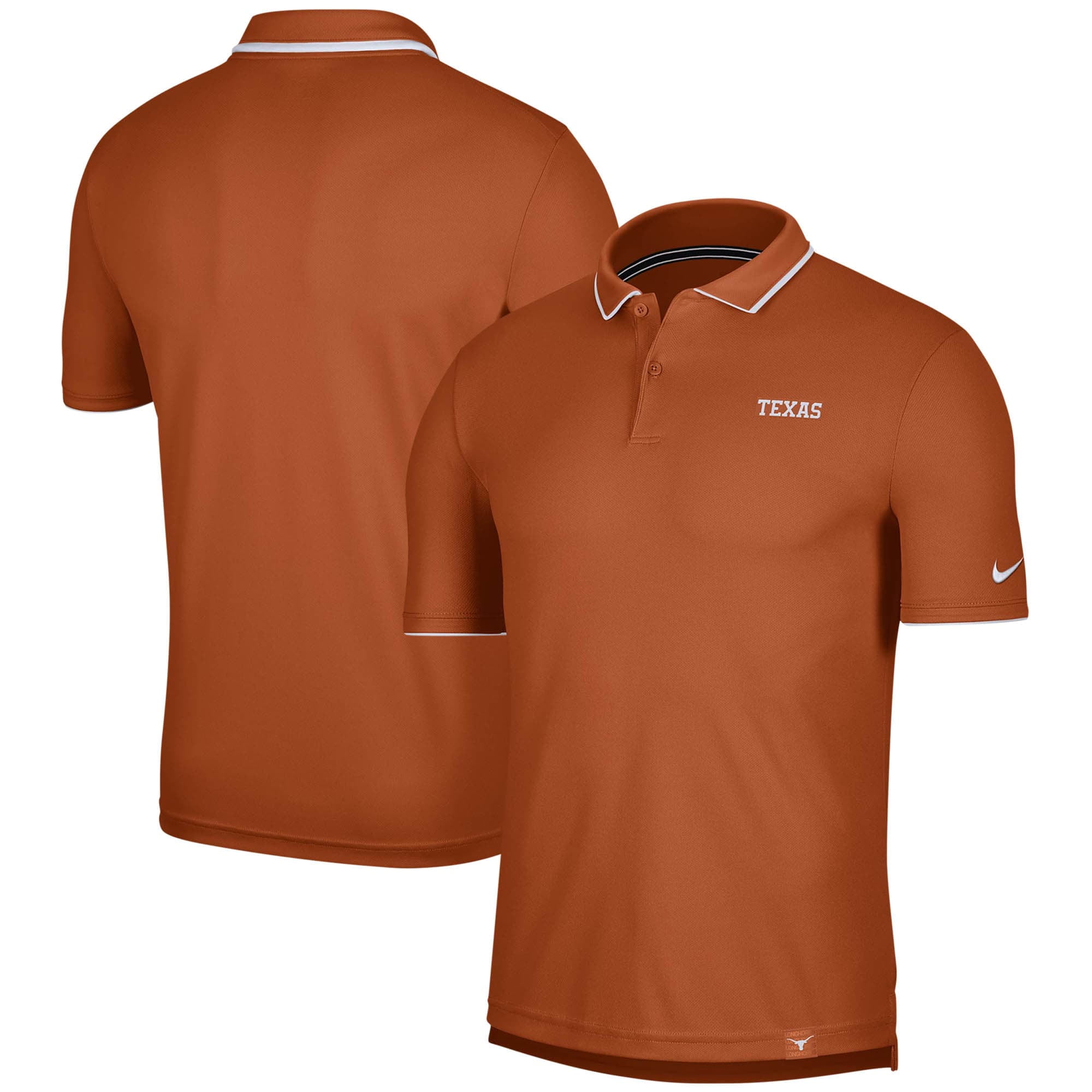 Texas Longhorns Nike Solid Polo - Texas 