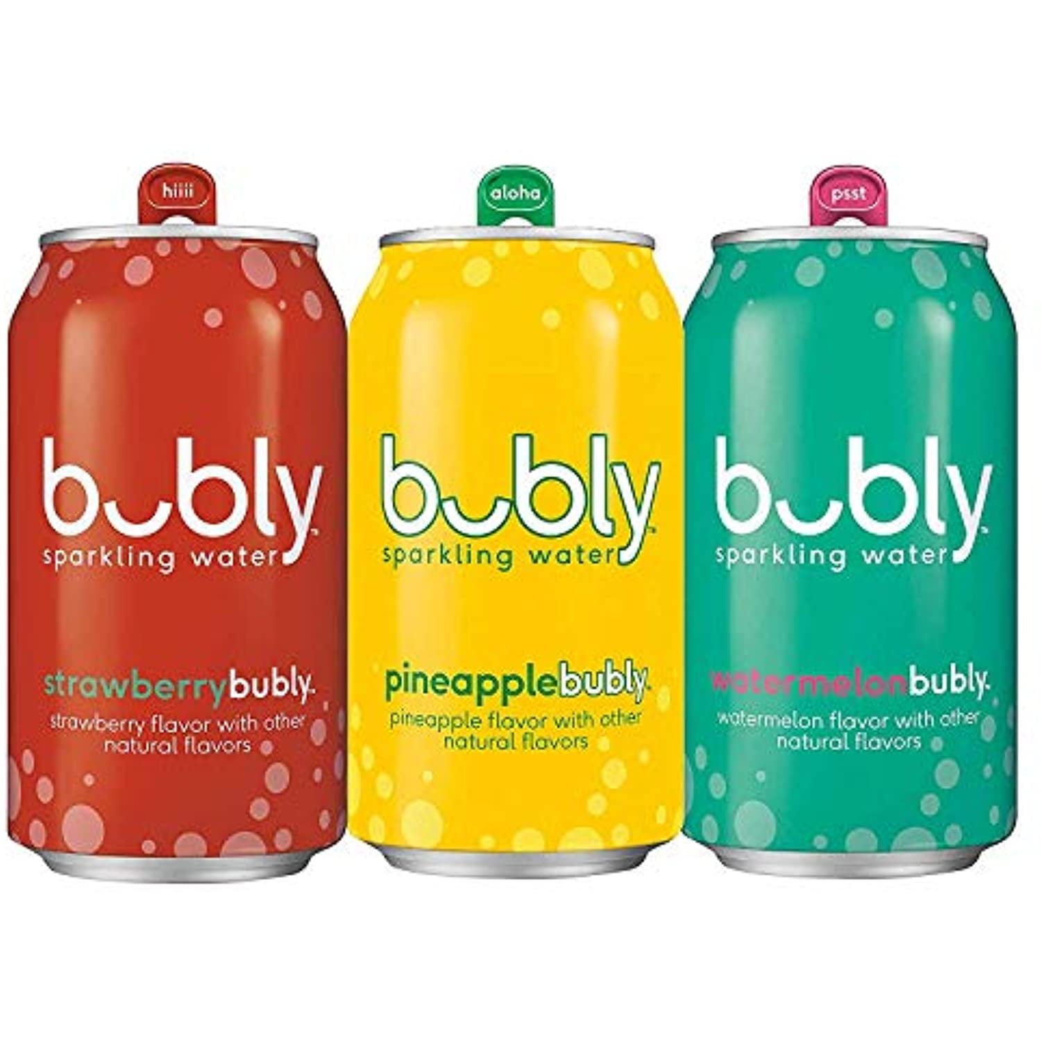 Bubly Sparkling Water, Summer Variety Pack, 12Oz Cans (18 Pack