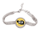 thumbnail image 1 of Negro Animal Gato silueta natural Pulsera de tobillera de cadena de tenis, joyería de diamantes, 1 of 3