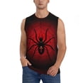 thumbnail image 2 of Goofa Spider on the Web Printed Men's Sleeveless T-Shirt - Athletic Gym Workout Tank Top for Men - Moisture-Wicking, UPF 30+ Quick-Dry Muscle Tee-Medium, 2 of 8