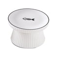 thumbnail image 1 of Cuenco de comida para gatos elevado de porcelana, cuenco de agua para gatos poco profundo para gatos, perros pequeños, plato de alimentación de alimentos MFZFUKR BST3006945-2, 1 of 6