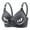 1Gray, variant on Save On Heart Shaped Bras for Women Front Closure Wireless Bralettes Adjustable Lace-Up Support Push-Up Bra One Piece Seamless Bra Breathable Comfortable Underwear Everyday Bras