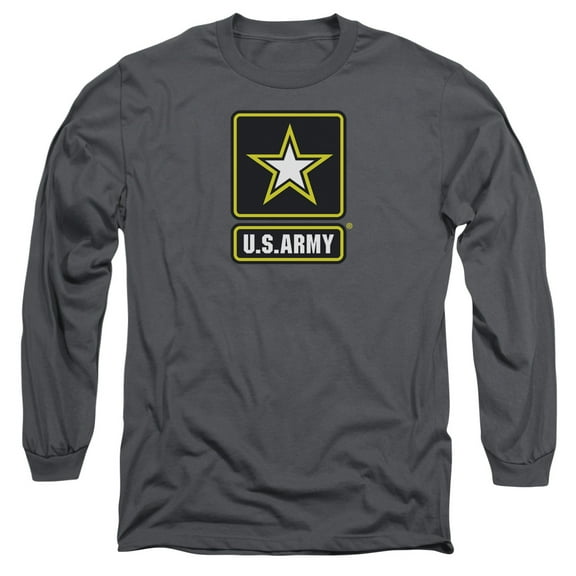 U.S. Army Men's Logo Long Sleeve Medium Charcoal