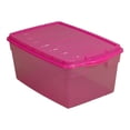 thumbnail image 2 of Caja Organizadora Polycar Multiusos Traslucido Rosa 38 Litros, 2 of 4
