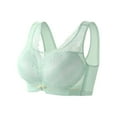 thumbnail image 1 of Timegard Summer Bras for Women Wirefree Flower Lace Full Coverage Wide Strap Comfortable Everyday Bra, 1 of 4