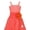 Watermelon, variant on iEFiEL Girl Rhinestone Organza Flower Dress Wedding Prom Gown