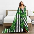 thumbnail image 5 of Kll Fleece Blanket Plush Throw Blanket Palm Greenery,Soft Fuzzy Cozy Flannel Blanket For Couch Sofa Bed.(60"X50"), 5 of 9