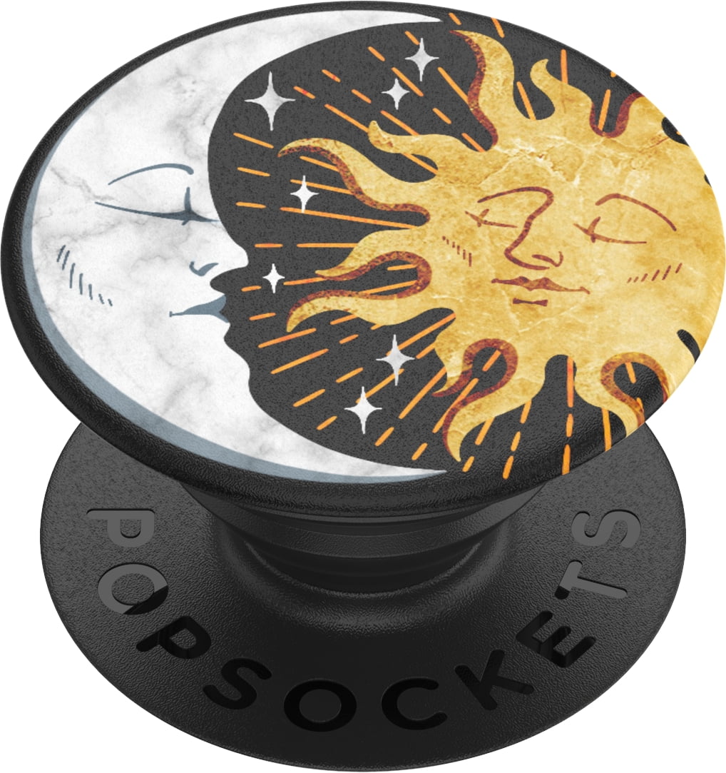 Popsockets Grip with Swappable Top for Cell Phones, PopGrip Sun and Moon