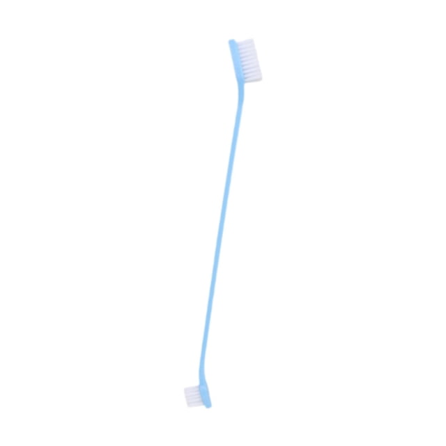 Cepillo de dientes para perros Fácil de limpiar Fácil de usar Portátil Ergonómico Antideslizante Cómodo Azul claro
