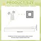 thumbnail image 2 of Uxcell 6 pares de templos de reemplazo para gafas, puntas antideslizantes de silicona para gafas, retentores que se ajustan a 2x2mm para gafas de metal delgado cuadradas y gafas de sol, claras, 2 of 6