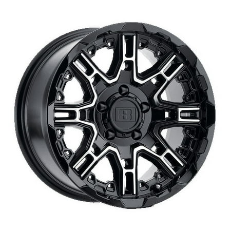 Level 8 Slingshot 24X10 6X135 35Et 110.1Cb Gloss Black W/ Machined Face Wheel