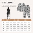 thumbnail image 4 of Balery Black White Halloween Conjunto de Pijama con Estampado para Mujer, Conjunto de Dos Piezas con Manga Larga, Ropa de Dormir Suave con Bolsillos, Pijamas Cómodos-Medium, 4 of 7