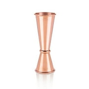 Stainless Steel Jigger, Large Japanese Style Copper Double Cocktail Jigger by Viski