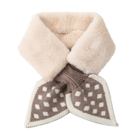

Clearance All-match Thick Plush Towel Cute Lady Fashion Winter Plush Scarf Jacket Lady Scarf Warm Bib