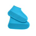 thumbnail image 1 of Botas de lluvia impermeables antideslizantes de silicona, alta elasticidad, resistentes al desgaste, Unisex, al aire libre, día lluvioso, cubierta de zapato reutilizable, 1 par, 1 of 4