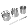 thumbnail image 2 of Outdoor Camping Stove Set, Wood Burning Camp Stove Stainless Steel Portable Stove, Portable Sleeve Carter Wild Camp Folding Windproof Stove Roasting Fire Heating Stove For Camping, 2 of 5