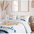 thumbnail image 6 of Ambesonne Watercolor Duvet Cover Sets, Pacific Tang Fish, 2-King, Yellow, 6 of 7