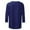Blue A, variant on Horkkom 3/4 Length Sleeve Womens Tops Casual Crew Neck Solid Color Shirts Loose Pullover Blouses, Gifts for Women