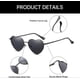 thumbnail image 5 of Vintage Rimless Love Heart Sunglasses - Metal Frame For Women Men Trendy Frameless Red Pink Heart Shaped Glasses Party Funky, 5 of 5